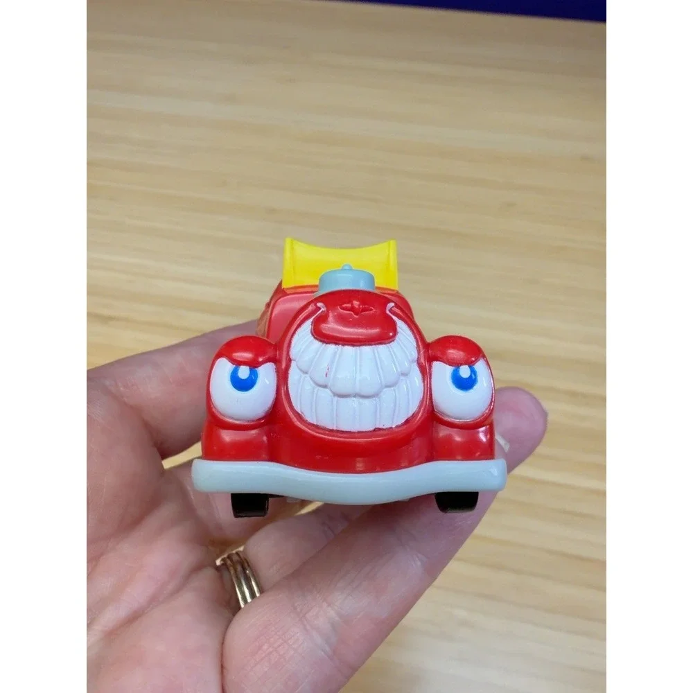 1996 Wendy's Car-Toons Hot Rod Pull Back Car Kids Meal Toy Red Works